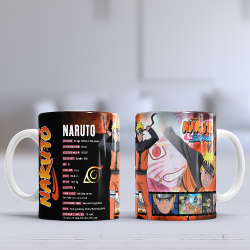 Taza personajes de Naruto