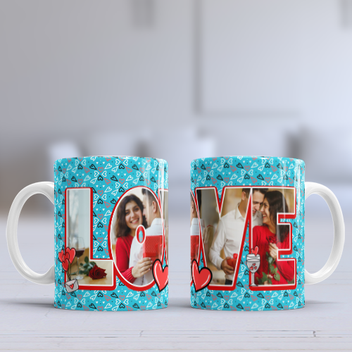 Taza collage amor de parejas 