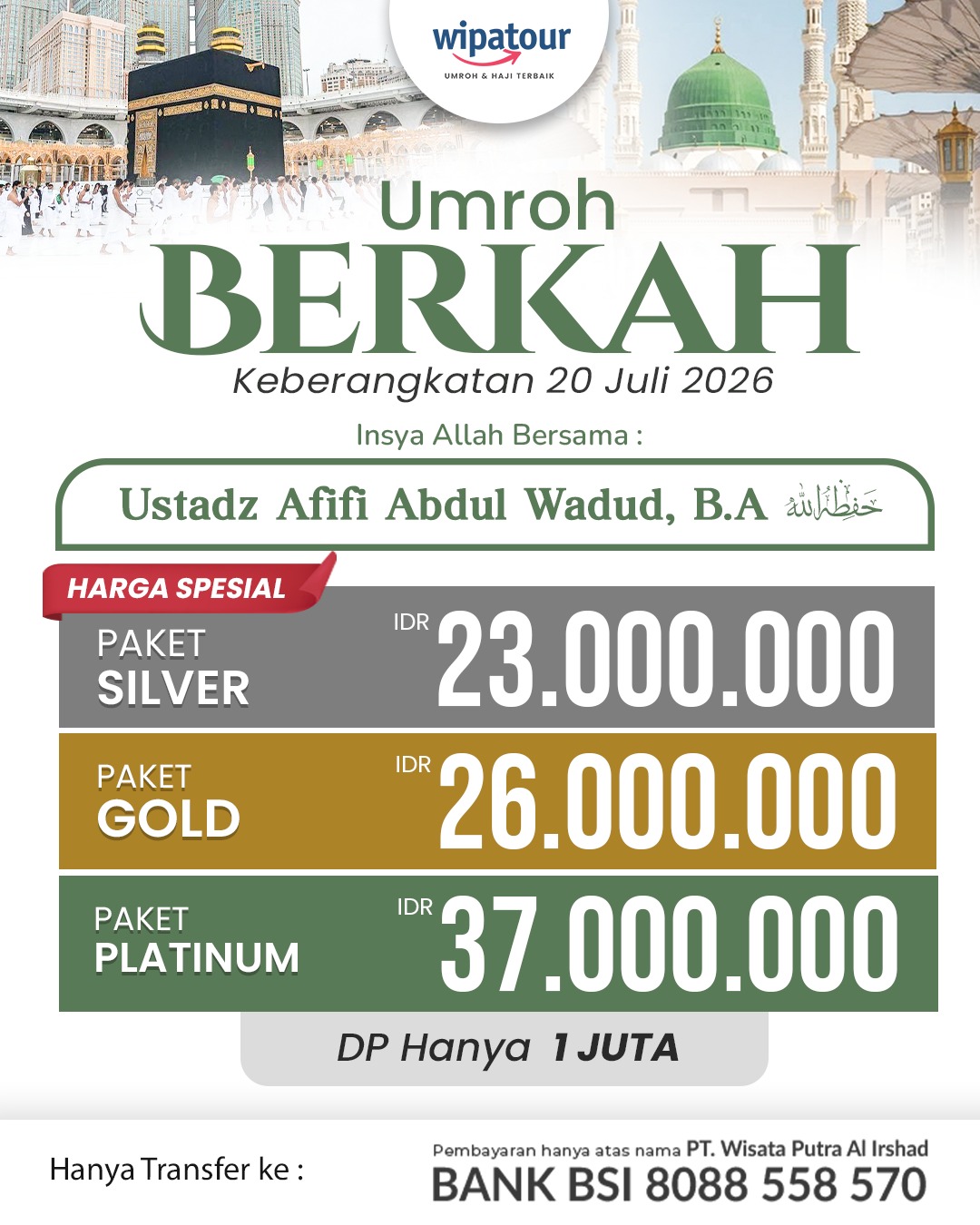 Umroh Sunnah Juli 2026 9 hari 