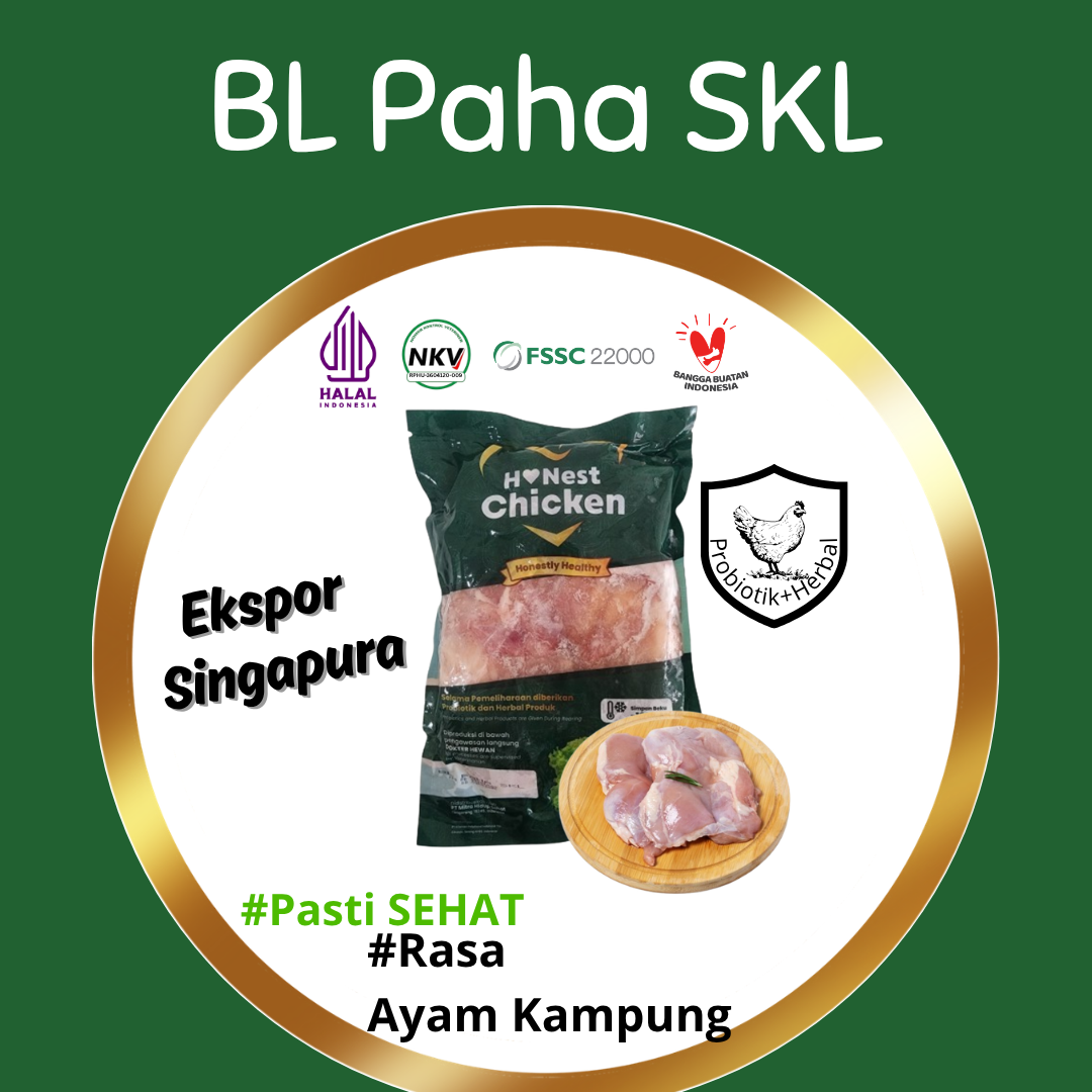 Fillet (Boneless) Paha Skinless Honest Chicken PROBIOTIK+HERBAL