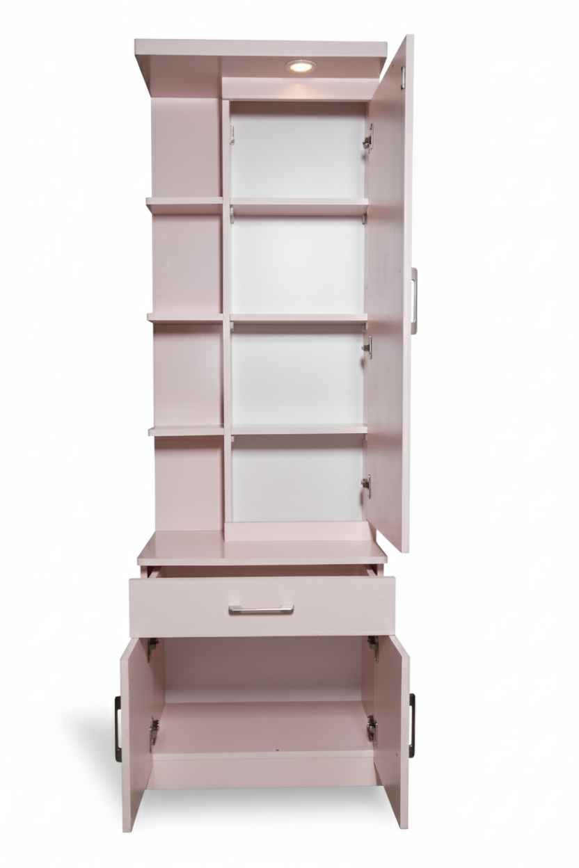 Furnistiq Smart Dressing Unit with Mirror & Storage – Space-Saving Vanity