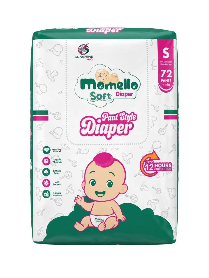 Momello Soft Diaper I Anti-bacterial Layer