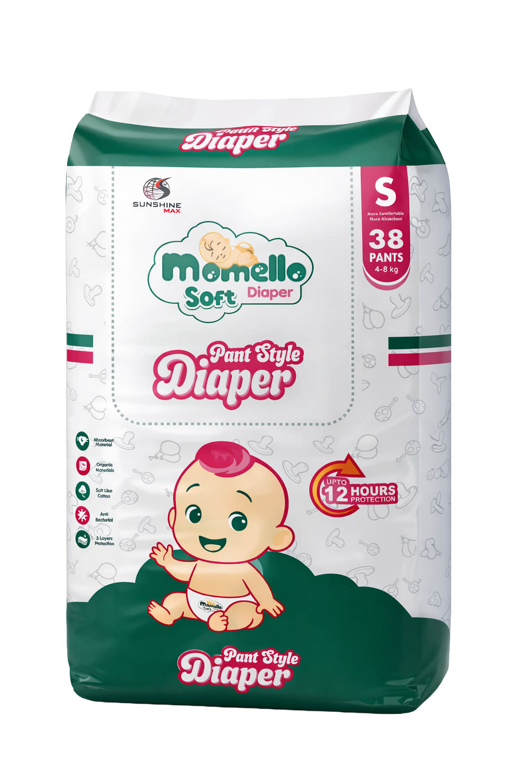 Momello S 38 Soft Diaper Pants