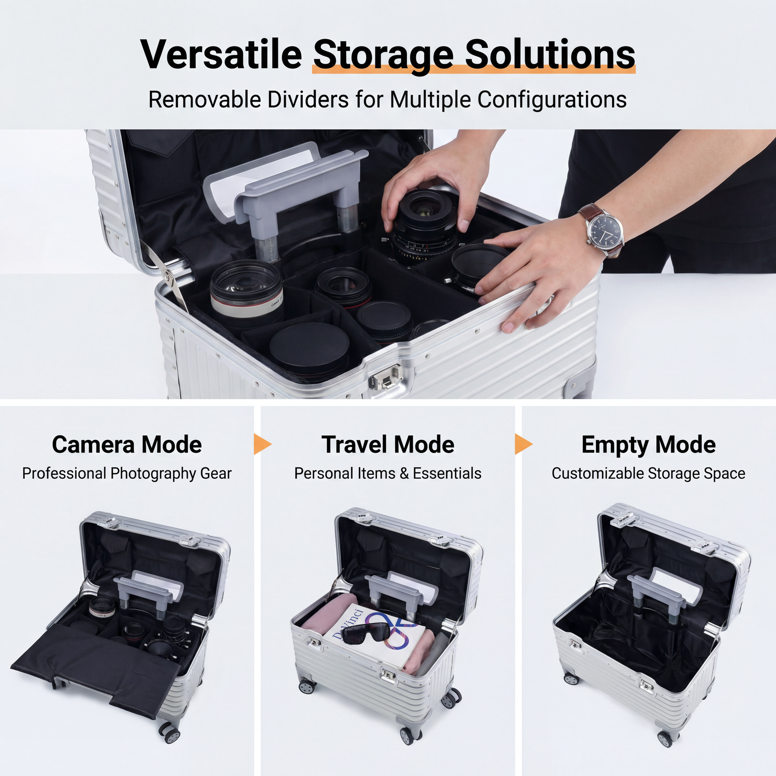 Aluminum Camera Equipment Carry-On Case