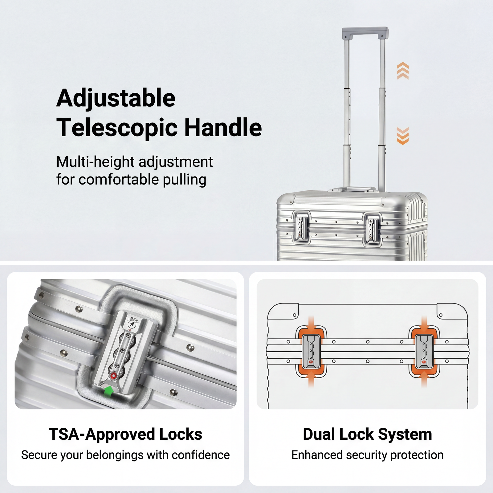 Aluminum Camera Equipment Carry-On Case