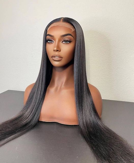 Glueless 4×4 Lace Closure Silk Straight Human Hair Peruvian Hair Wig