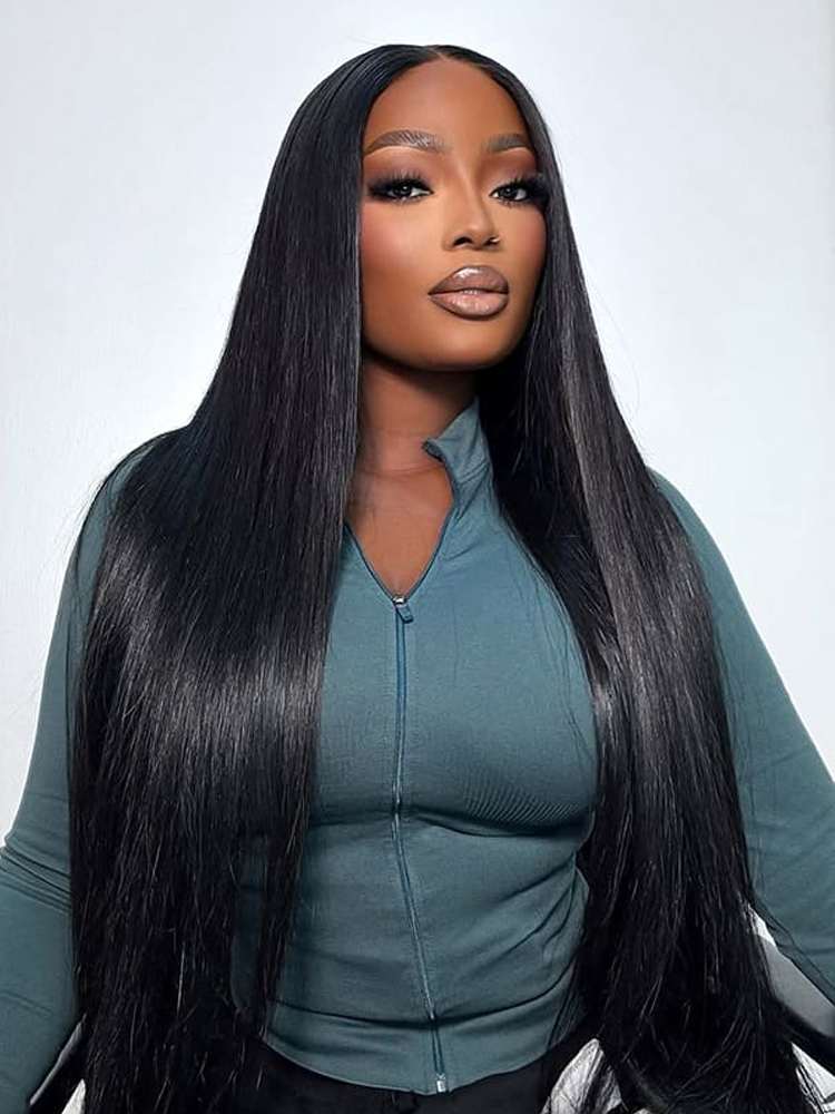 Glueless 13x6 HD Transparent Lace Frontal Straight Wigs