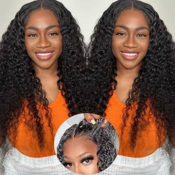 Glueless Max-cap Superlove Wear Go Pre-Cut 20 inch Deep Wave Human Hair Wig