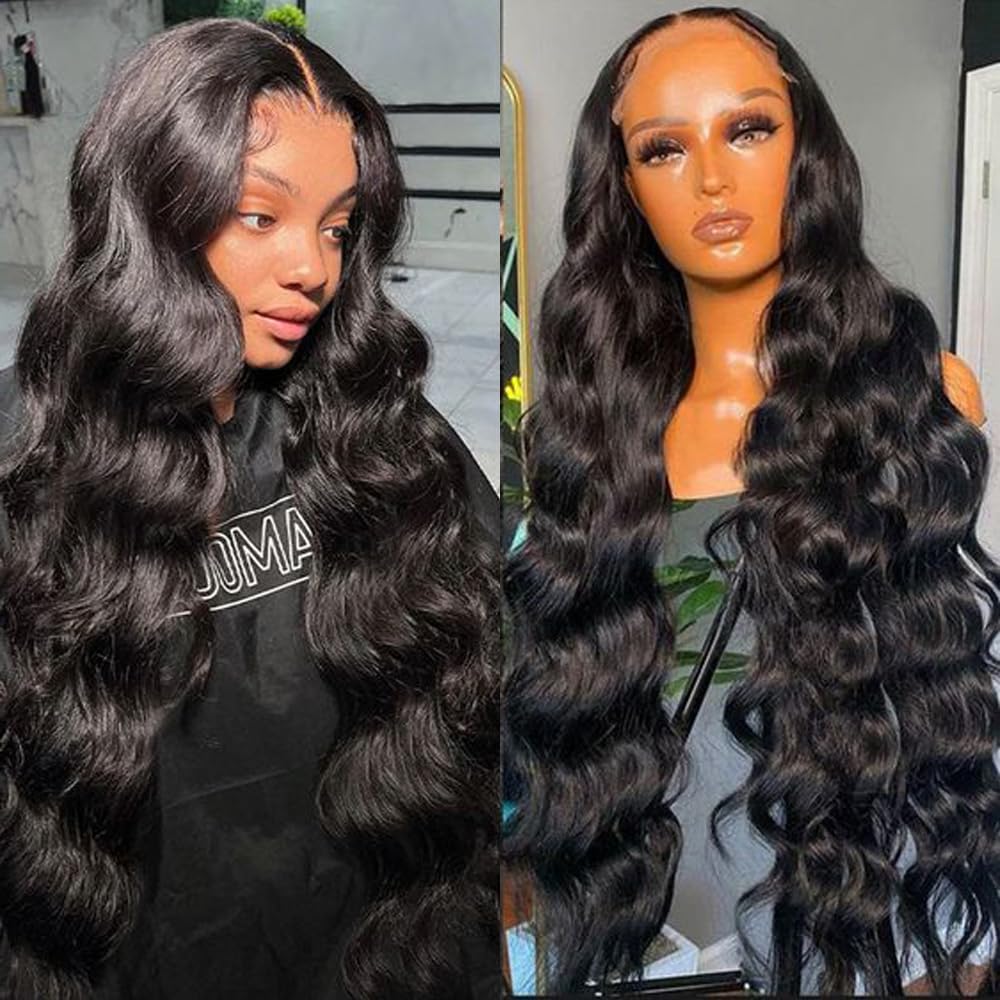 Superlove Hair 4x4 Body Wave Peruvian Human Hair Wigs With Baby Hair For Black Women