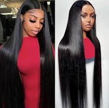 13x6 Lace Front Straight Transparent Peruvian Wigs Human Hair Pre Plucked with Baby Hair