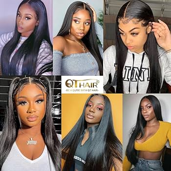 4x4 Lace Closure Wig Glueless Straight Mongolian Human Hair with Baby Hair For Women