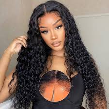Glueless Max-cap Superlove Wear Go Pre-Cut 20 inch Water Wave Human Hair Wig