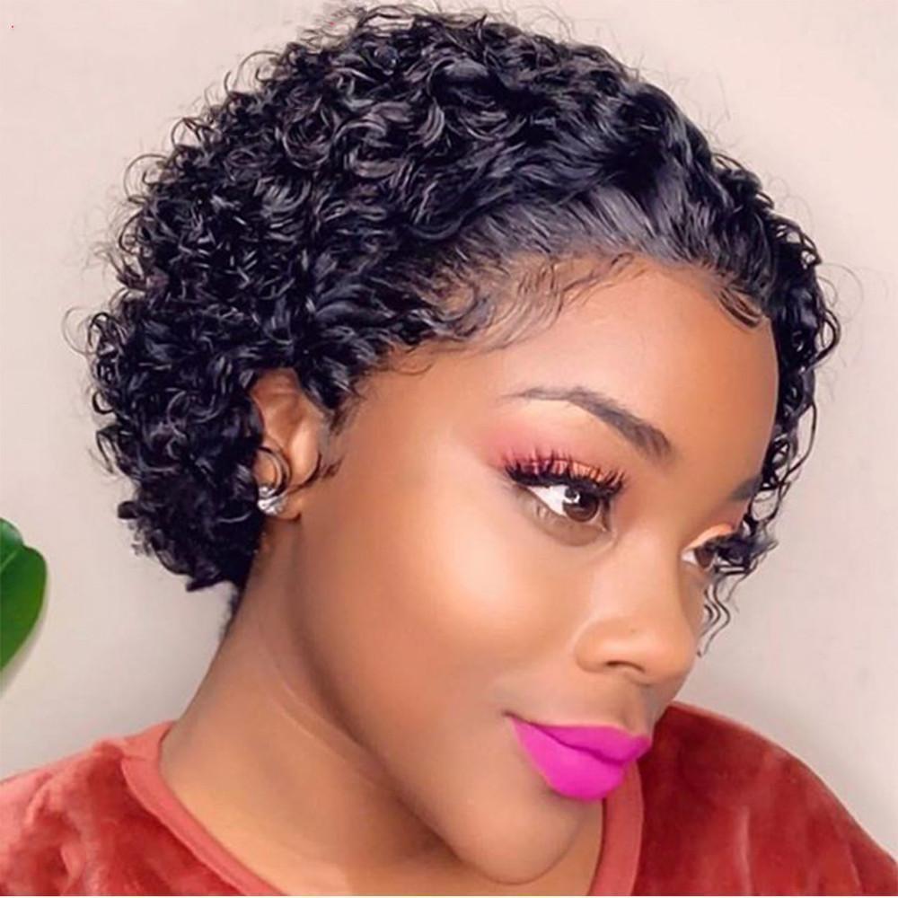 Flash Sale | ReadytoGo Natural Afro Curly Pixie Cut Glueless Human Hair Wig