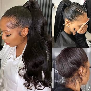 360 Hd Transparent Lace Front Wigs Straight Human Hair Pre Plucked with Baby Hair