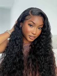 4x4 Lace Closure Water Wave Malaysian Wigs