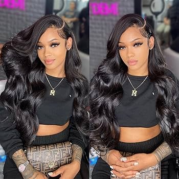 Malaysian Human Hair 4x4 Lace Closure Body Wave Wigs Preplucked With Baby Hair