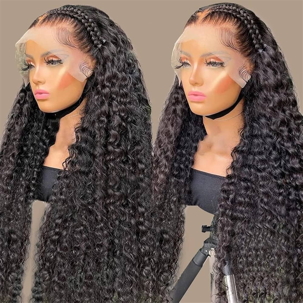4x4 Lace Closure Water Wave Human Hair Wig Brazilian Hair Remy Hair Wig Wet and Wavy Hair