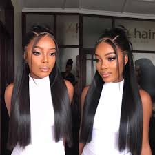 Ladina 22" Vietnamese Bone Straight Double Drawn Full Frontal HD Lace Wig