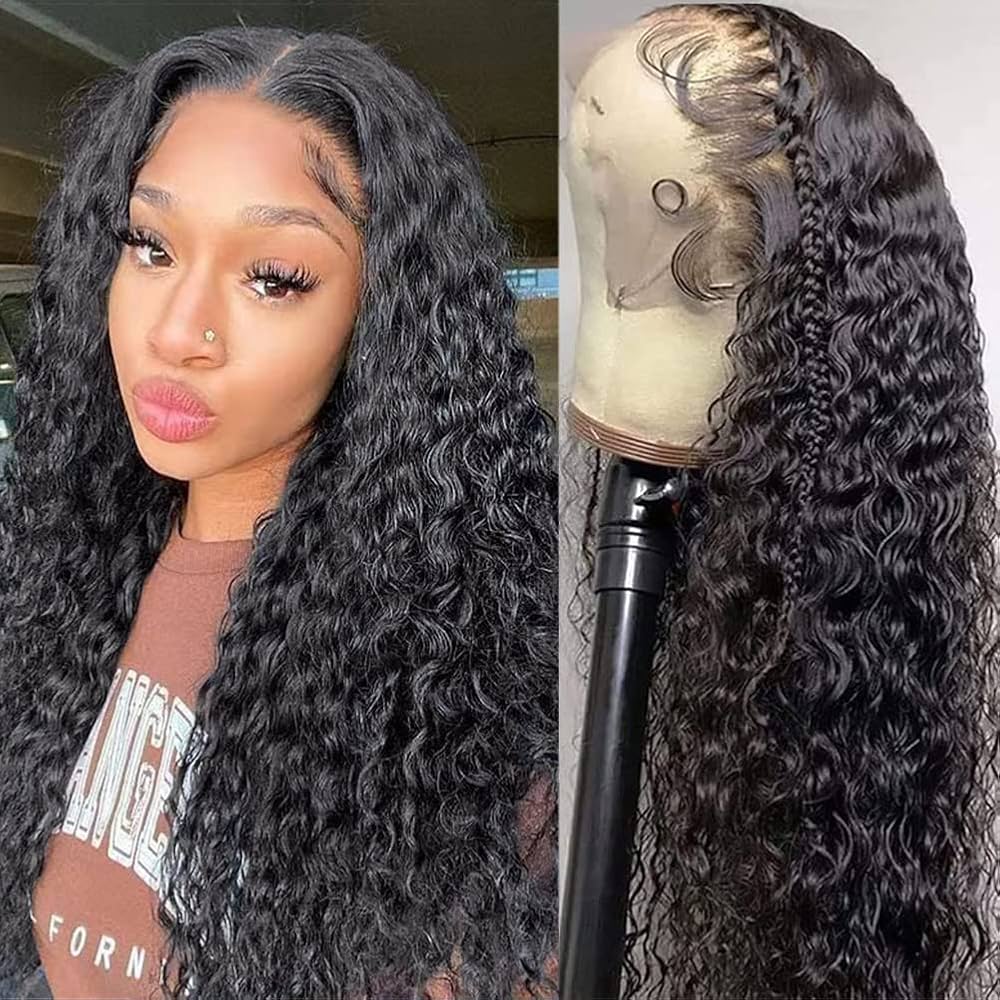 Water Wave Ear to Ear Lace Front Wig Pre Plucked 13x4 Lace Wigs Natural Hairline Brazilian Hair