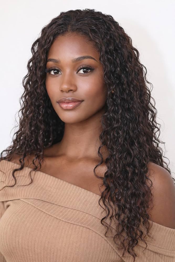 Glueless Water Wave 13x4 Frontal Lace Wig Full Volume 100% Human Hair
