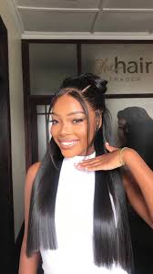 Ladina 22" Vietnamese Bone Straight Double Drawn Full Frontal HD Lace Wig