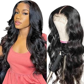 4x4 HD Transparent Lace Closure Deep Wave Wigs With Baby Hair