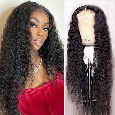 4x4 Lace Closure Water Wave Malaysian Wigs