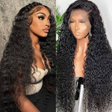 4X4 Lace Closure Wig Water Wave Human Hair Wet and Wave Peruvian Hair