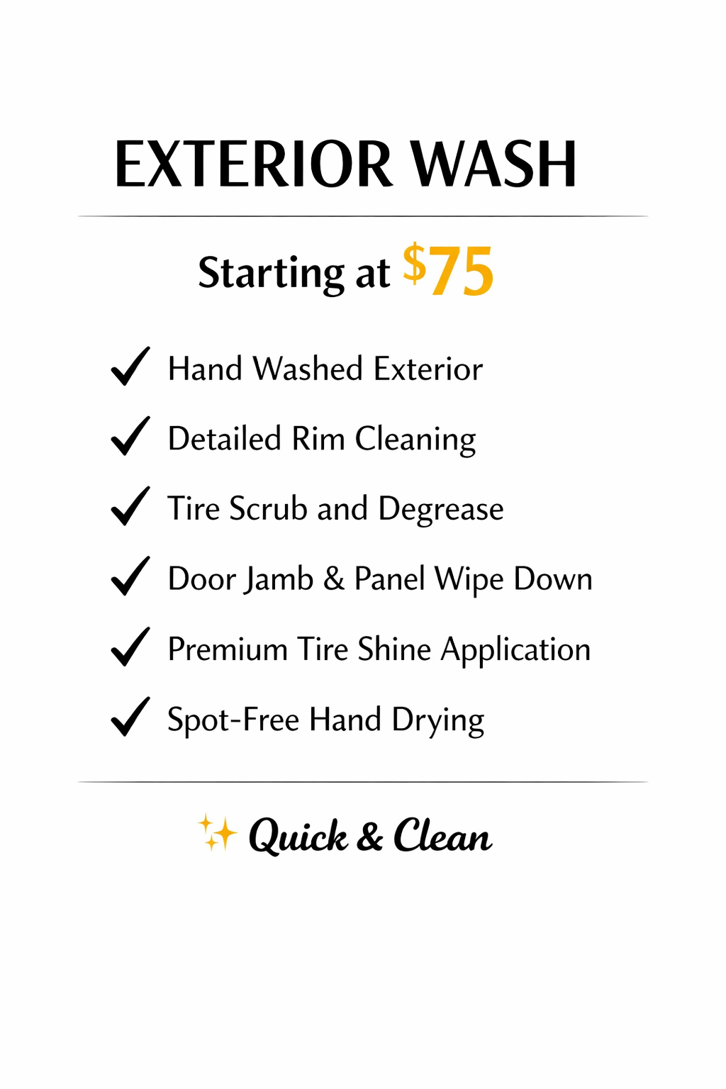 Exterior Wash Service
