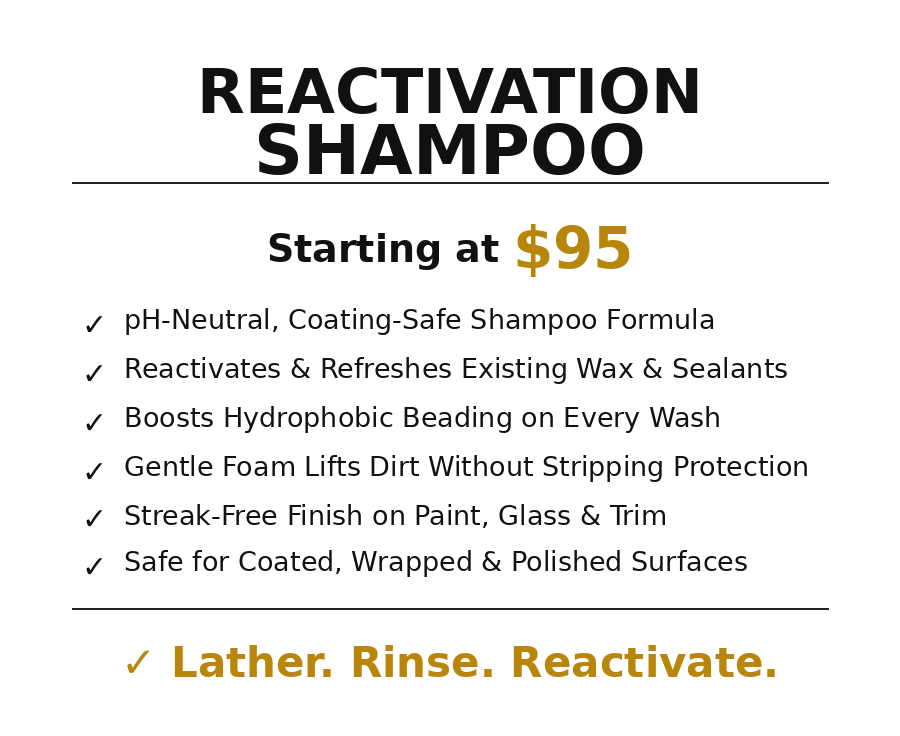 Reactivation Shampoo Service