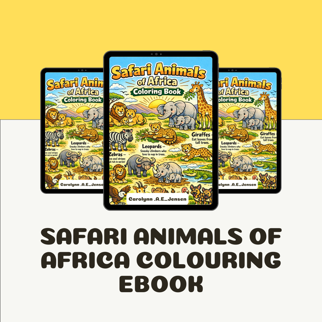 Safari Animals of Africa Colouring Ebook