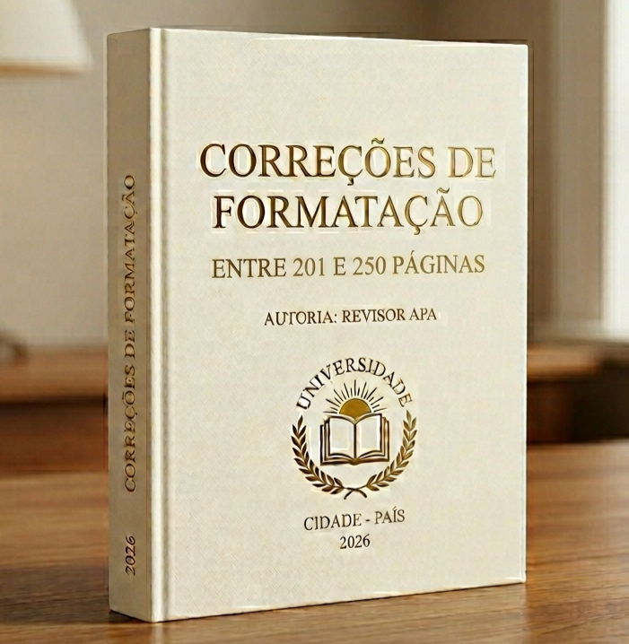 Formatação (entre 201 e 250 páginas)