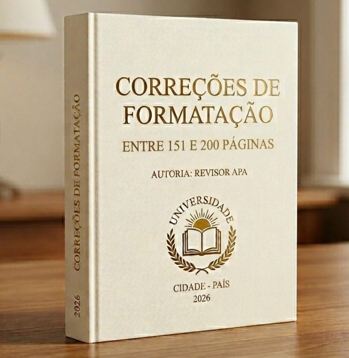Formatação (entre 151 e 200 páginas)
