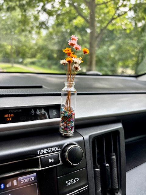 Desk or Suction cup mounted Mini Flower Vases