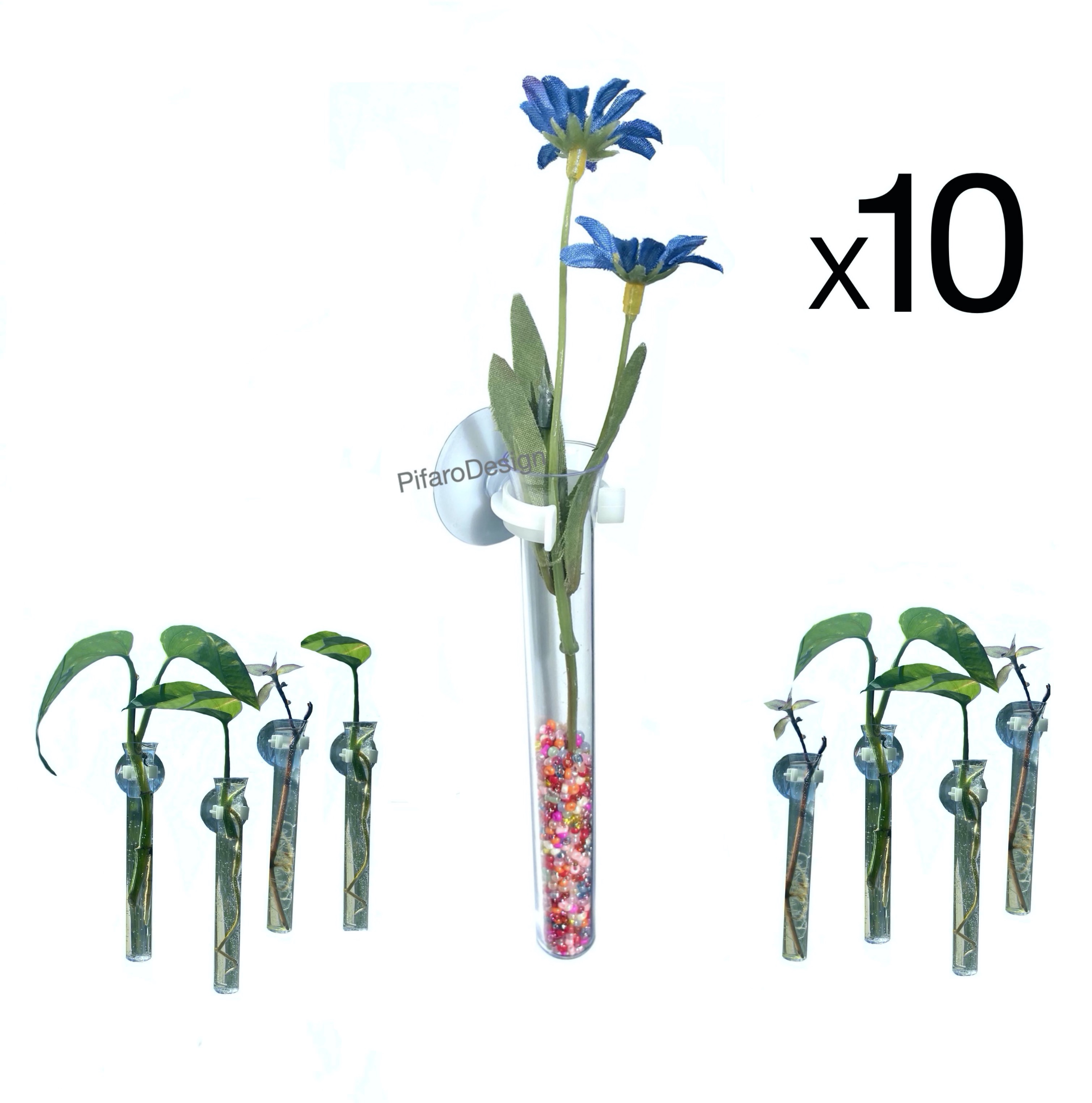 Plastic Test Tube Vase Set (10 Pack)