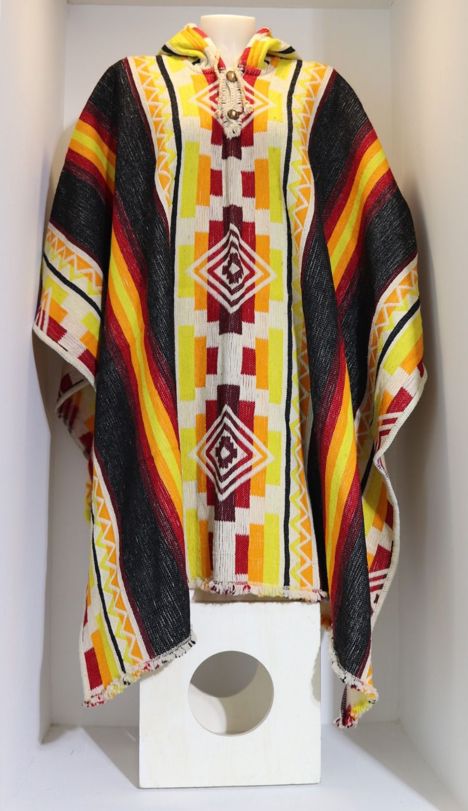 Poncho ethnique coloré