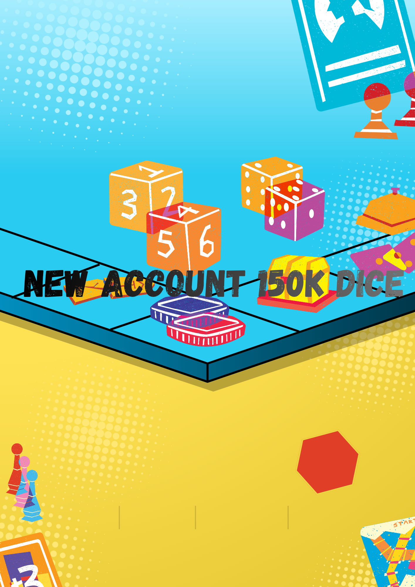 New Account 150k Dice and 40+ Stickers