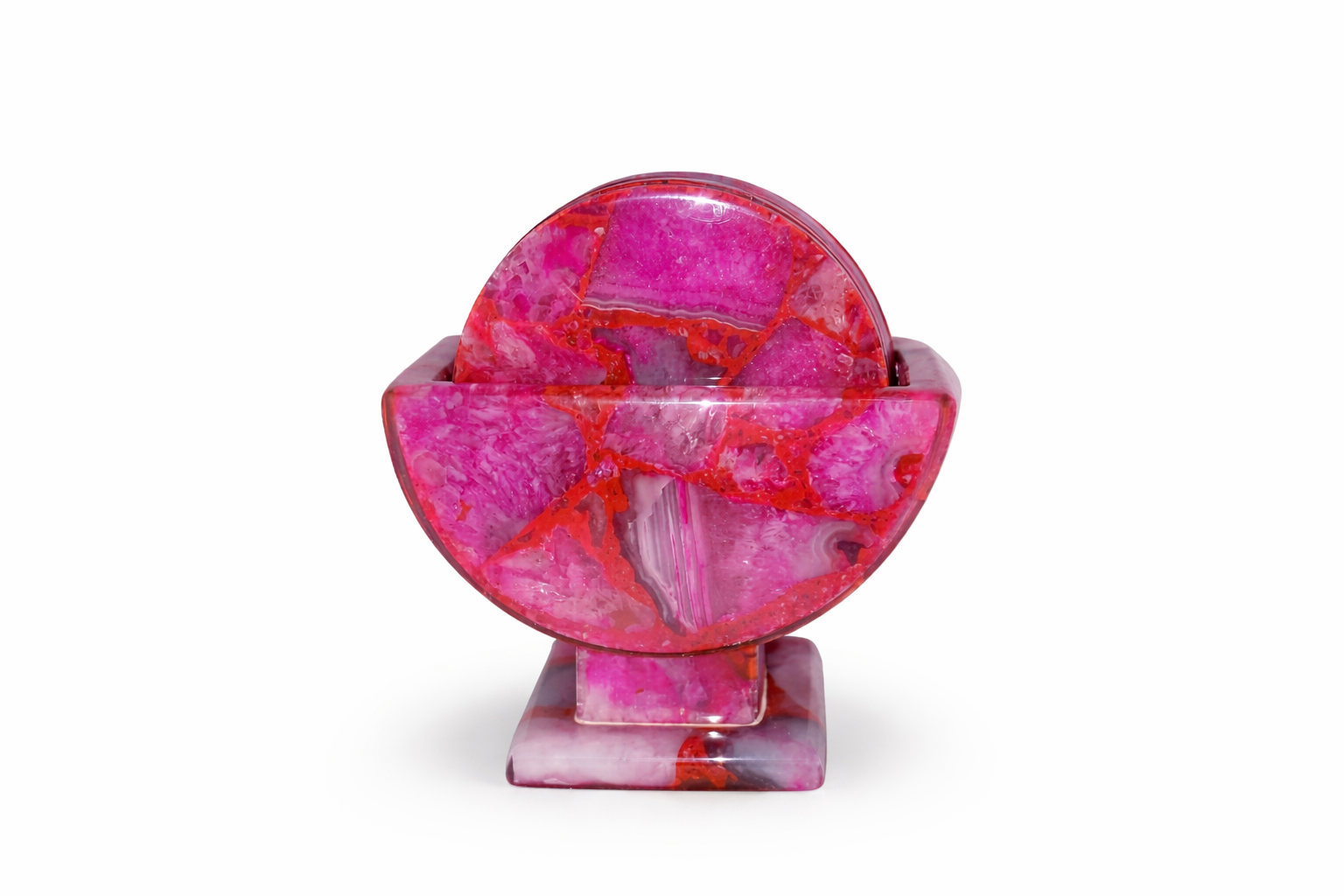 Pink Agate Coaster – P07