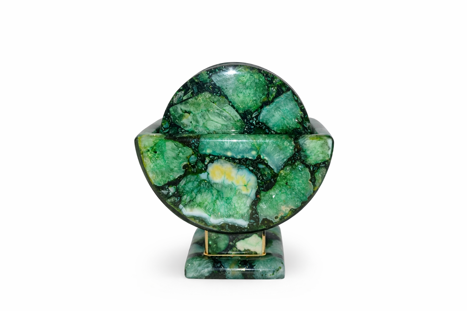 Green Agate Coaster – G07