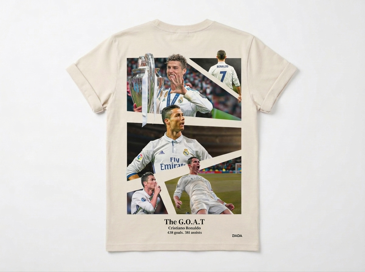 Camiseta Cristiano Ronaldo G.O.A.T. 