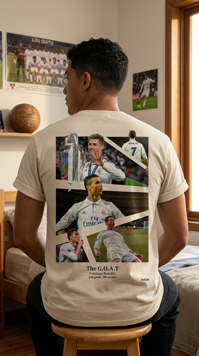 Camiseta Cristiano Ronaldo G.O.A.T. 