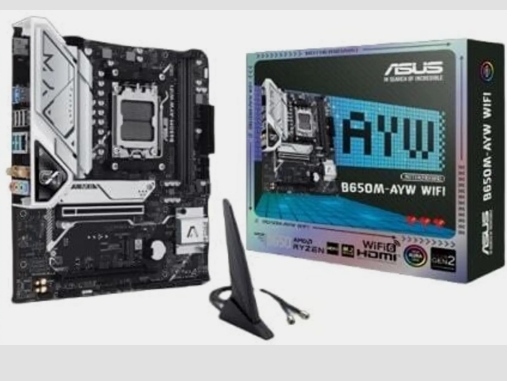 ASUS B650M-AYW AM5Socket Micro-ATX AMD B650 Chipset DDR5 Motherboard for Desktop
