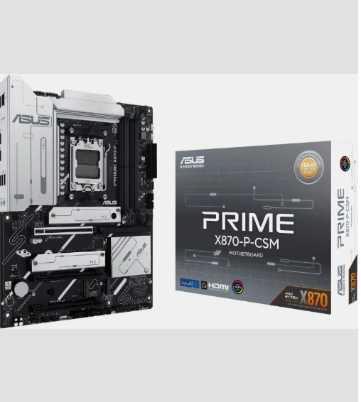ASUS PRIME X870-P-CSM AM5Socket ATX AMD X870 Chipset DDR5 Motherboard for Desktop