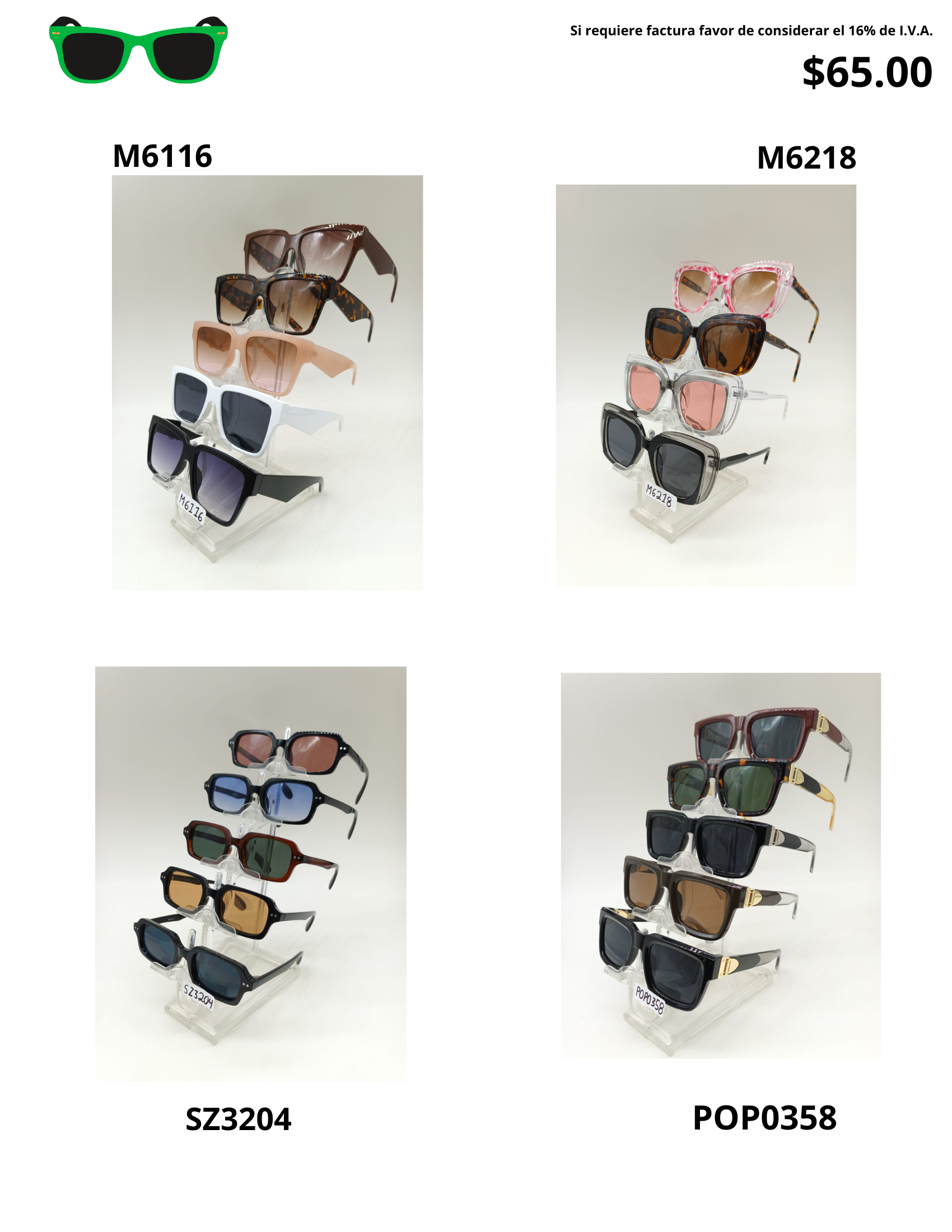 Gafas de Sol Modernas