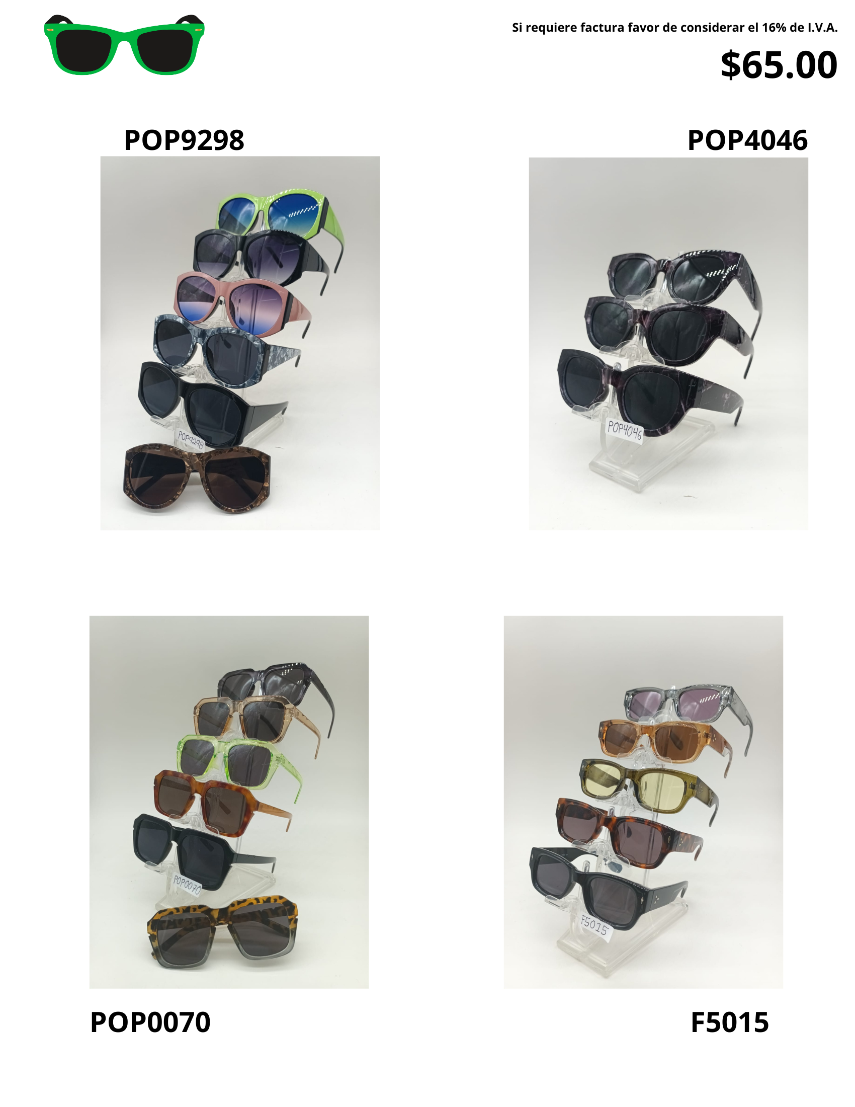 Lentes de sol modernos