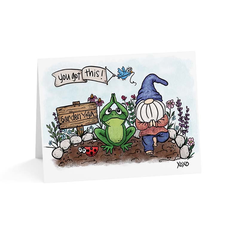 Garden Gnome Encouragement Card