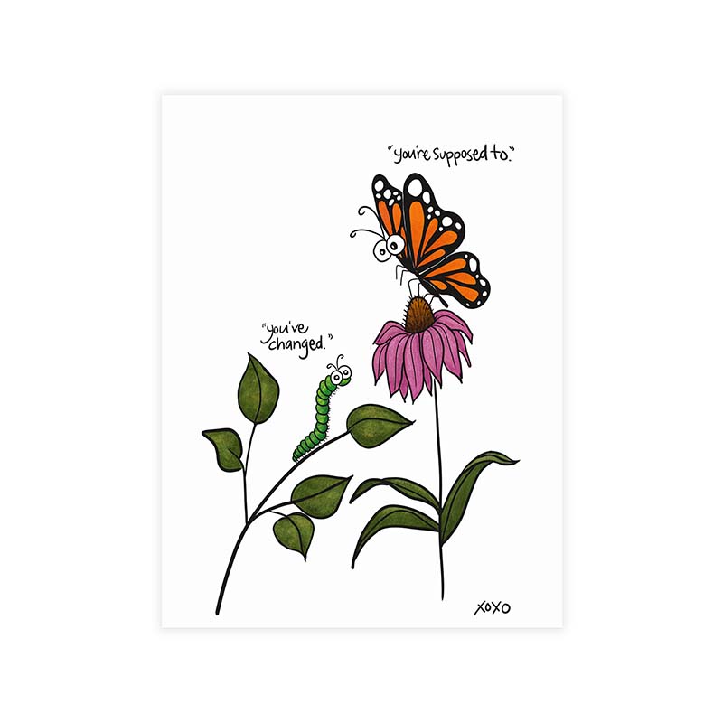 Transformation Butterfly Art Print
