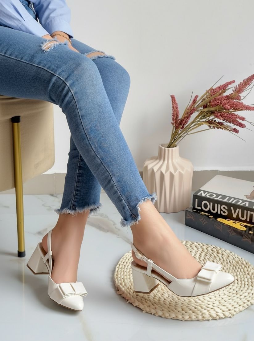 ✨ Tacones Slingback con Lazo OS0527 – Elegancia que enamora a primera vista