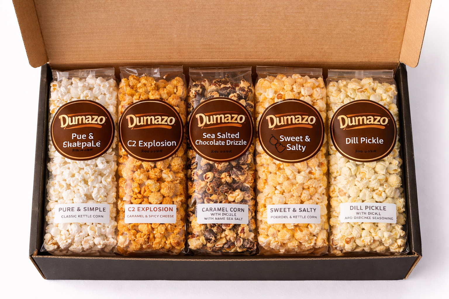 Dumazo Gourmet Popcorn Gift Box pack of 5