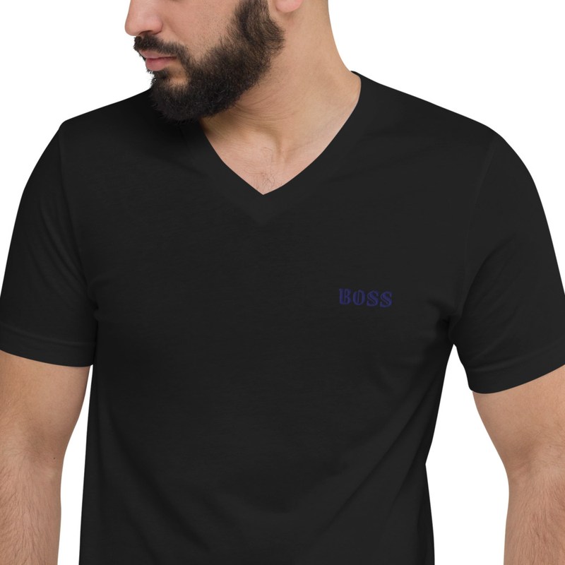 Unisex Short Sleeve V-Neck T-Shirt boss
